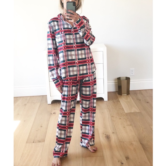 Plaid Christmas Pajamas PJS Set - Picture 4 of 8